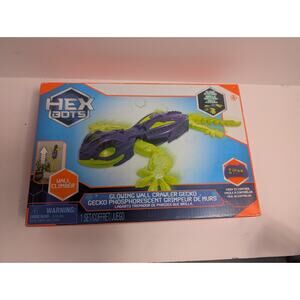 HEXBOTS Glowing Wall Crawler Gecko - Remote Control Robot Toy - Glows in Dark